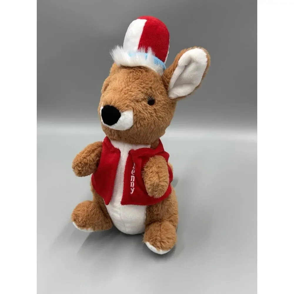 Kenny Kangaroo Plush In Red Vest & Hat 13” Stuffed Animal Kennywood Park Fiesta